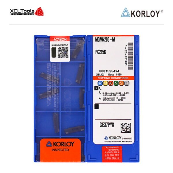 Korloy MGMN200-M PC215K CNC Cutting Insert - XCLTOOLS