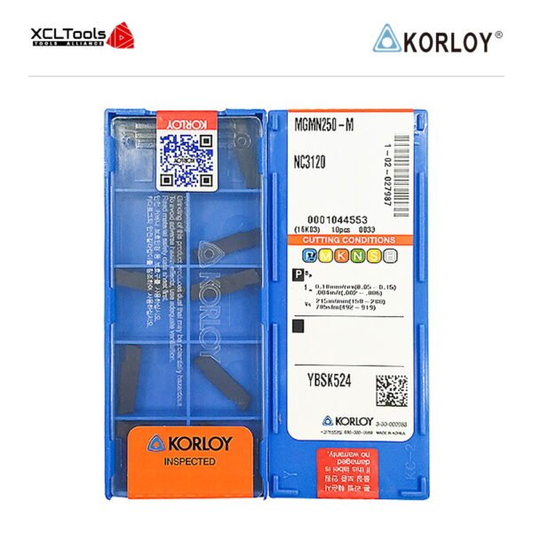 Korloy MGMN250-M NC3120 CNC Cutting Insert - XCLTOOLS