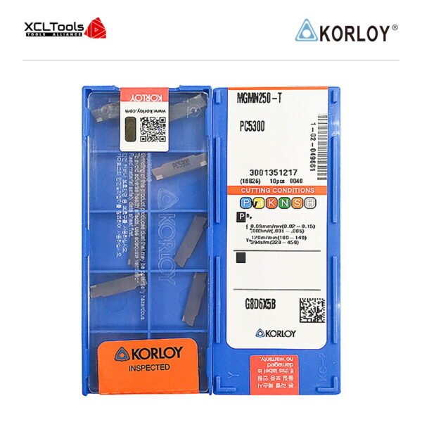 Korloy MGMN250-T PC5300 CNC Cutting Insert - XCLTOOLS