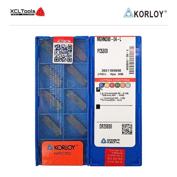 Korloy MGMN300-04-L PC5300 CNC Cutting Insert - XCLTOOLS