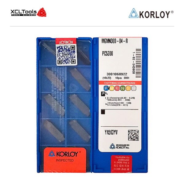 Korloy MGMN300-04-R PC5300 CNC Cutting Insert - XCLTOOLS