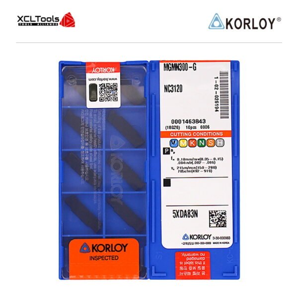 Korloy MGMN300-G NC3120 CNC Cutting Insert - XCLTOOLS