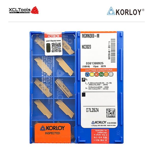 Korloy MGMN300-M NC3020 CNC Cutting Insert - XCLTOOLS