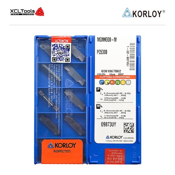 Korloy MGMN300-M PC5300 CNC Cutting Insert - XCLTOOLS