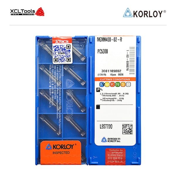 Korloy MGMN400-02-R PC5300 CNC Cutting Insert - XCLTOOLS