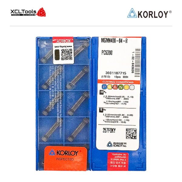 Korloy MGMN400-04-R PC5300 CNC Cutting Insert - XCLTOOLS