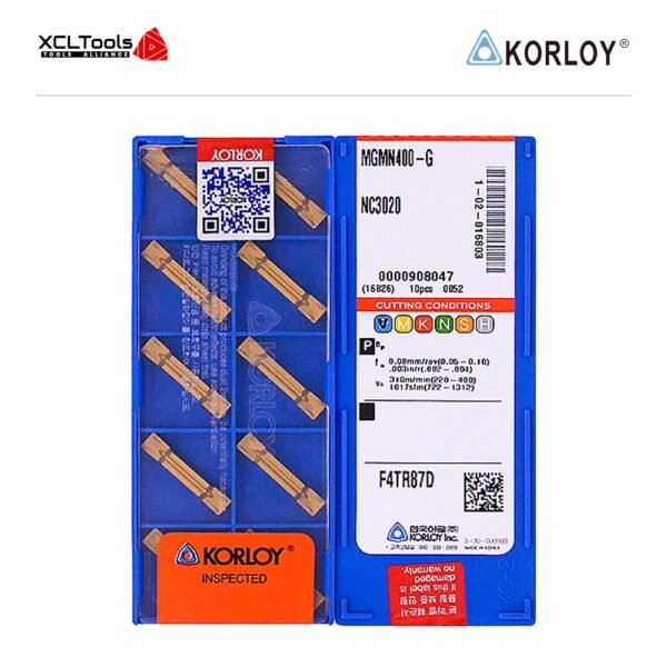 Korloy MGMN400-G NC3020 CNC Cutting Insert - XCLTOOLS