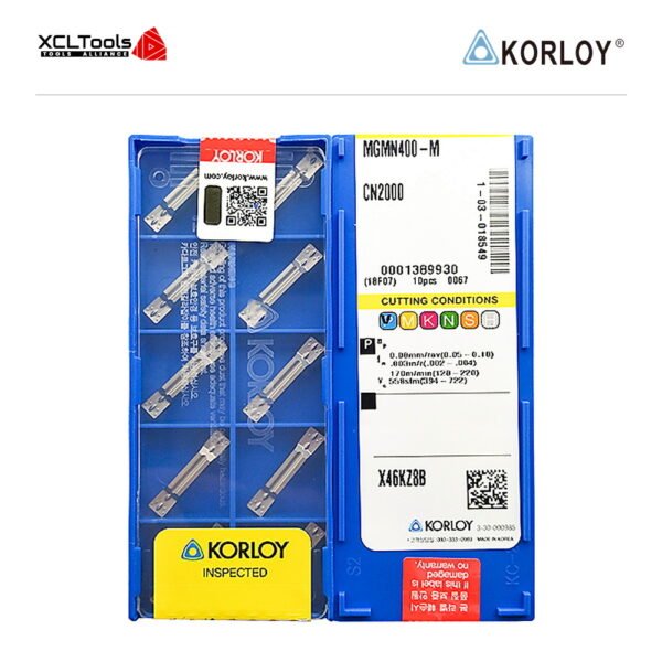 Korloy MGMN400-M CN2000 CNC Cutting Insert - XCLTOOLS