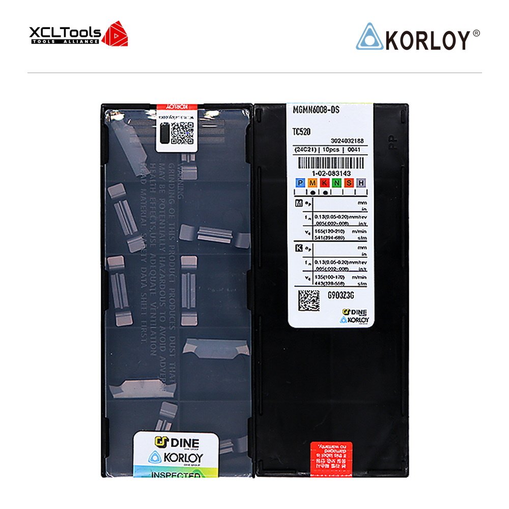 Korloy MGMN6008-DS TC520 CNC Cutting Insert - XCLTOOLS Korloy MGMN6008-DS TC520 CNC Cutting Insert - XCLTOOLS