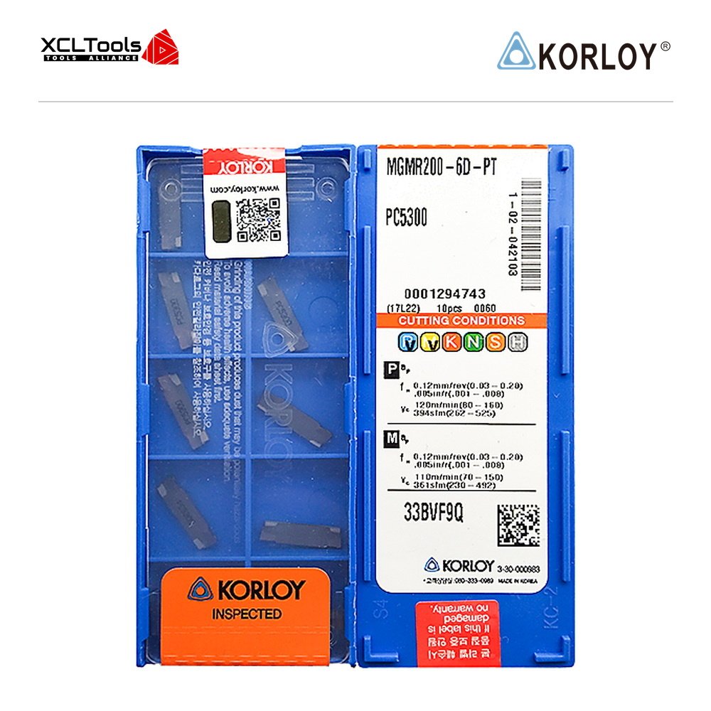 Korloy MGMR200-6D-PT PC5300 CNC Cutting Insert - XCLTOOLS Korloy MGMR200-6D-PT PC5300 CNC Cutting Insert - XCLTOOLS