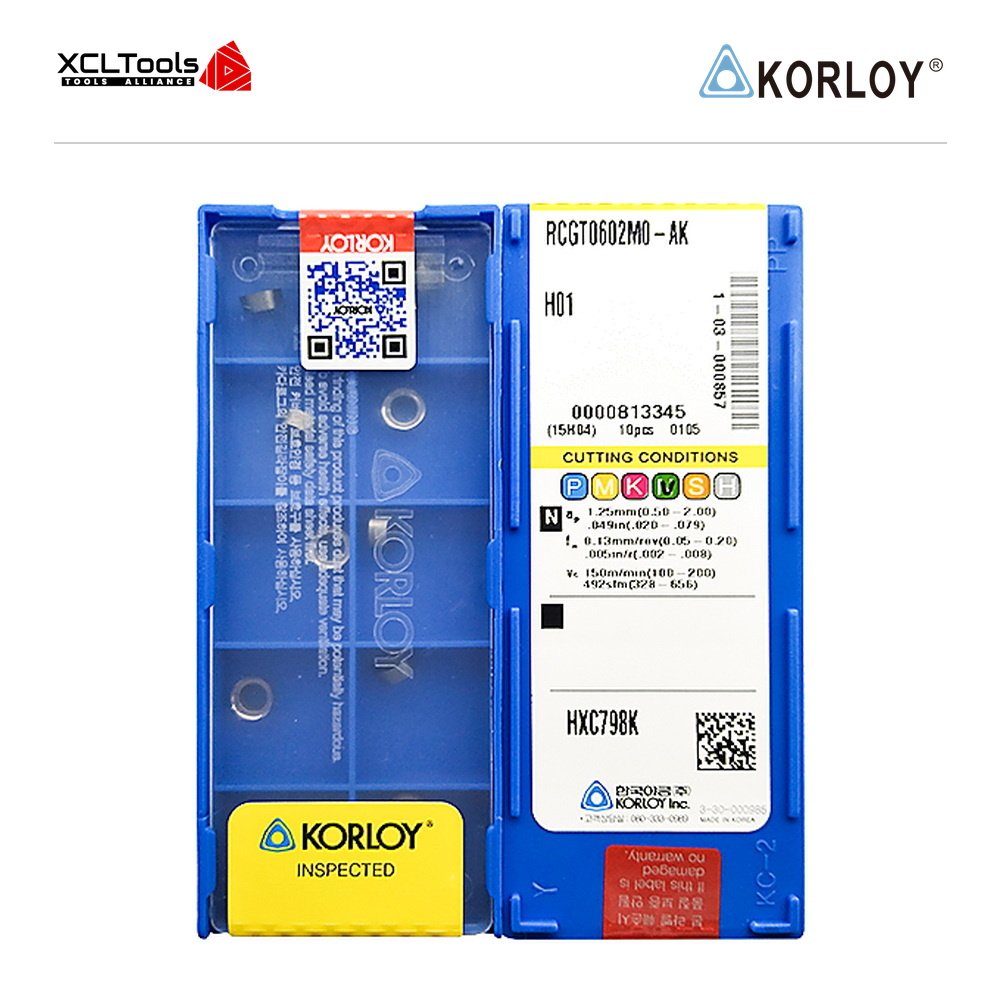 Korloy RCGT0602MO-AK H01 CNC Cutting Insert - XCLTOOLS Korloy RCGT0602MO-AK H01 CNC Cutting Insert - XCLTOOLS