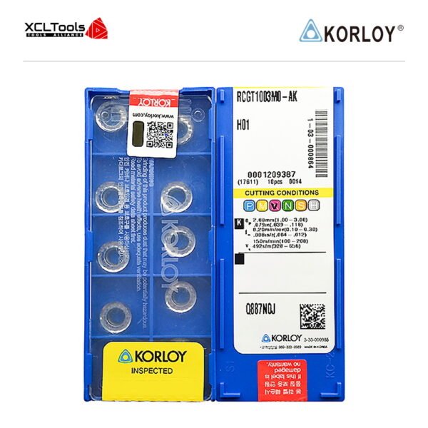 Korloy RCGT1003MO-AK H01 CNC Cutting Insert - XCLTOOLS