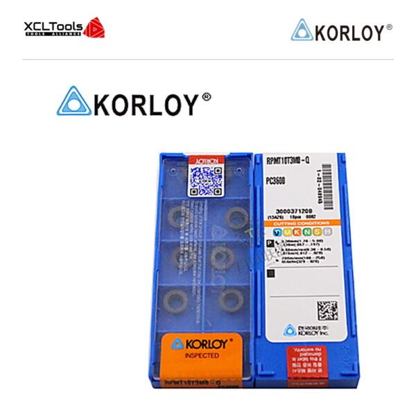 Korloy RPMT10T3MO-Q PC5300 CNC Cutting Insert - XCLTOOLS