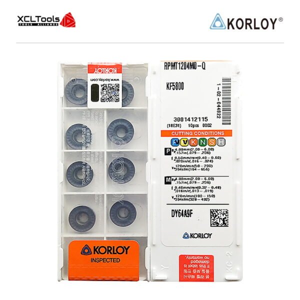Korloy RPMT1204MO-Q KF5800 CNC Cutting Insert - XCLTOOLS