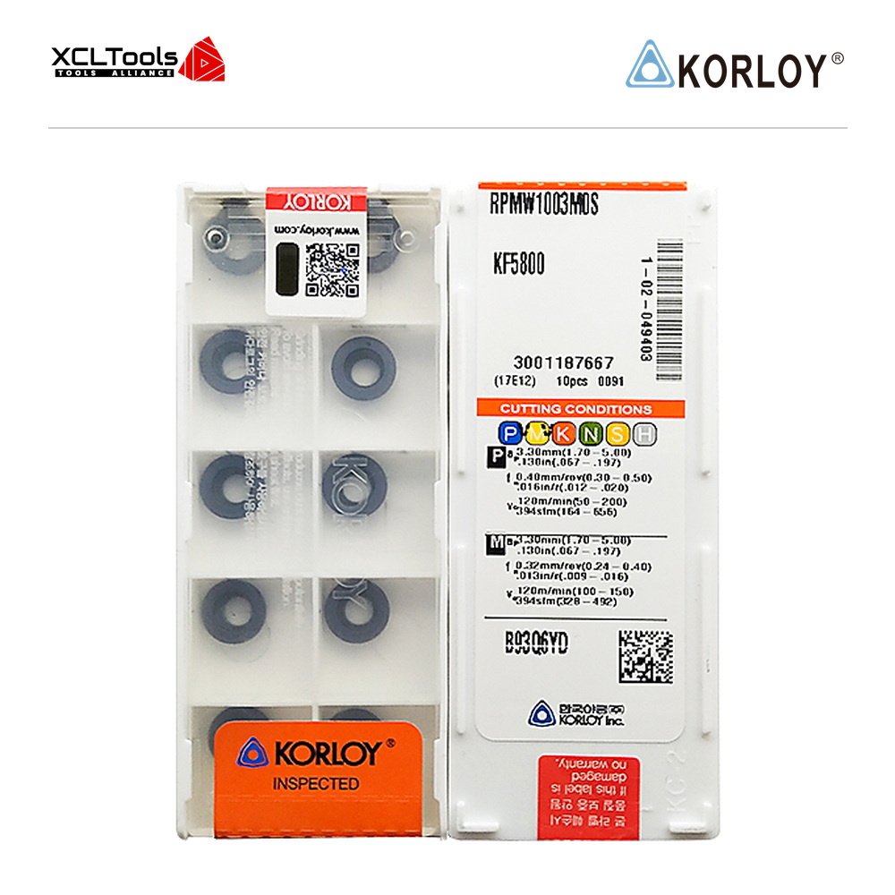 Korloy RPMW1003MOS KF5800 CNC Cutting Insert - XCLTOOLS Korloy RPMW1003MOS KF5800 CNC Cutting Insert - XCLTOOLS