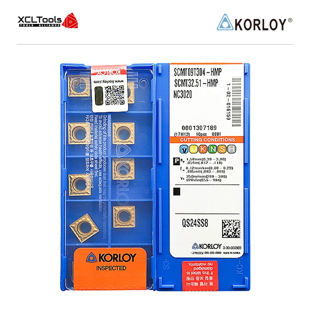 Korloy SCMT09T304-HMP NC3020 CNC Cutting Insert - XCLTOOLS Korloy SCMT09T304-HMP NC3020 CNC Cutting Insert - XCLTOOLS