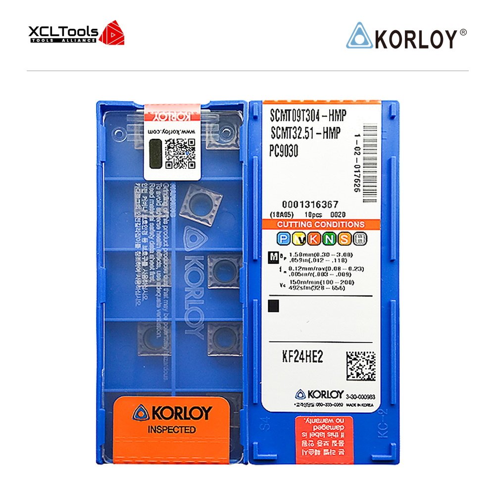 Korloy SCMT09T304-HMP PC9030 CNC Cutting Insert - XCLTOOLS Korloy SCMT09T304-HMP PC9030 CNC Cutting Insert - XCLTOOLS