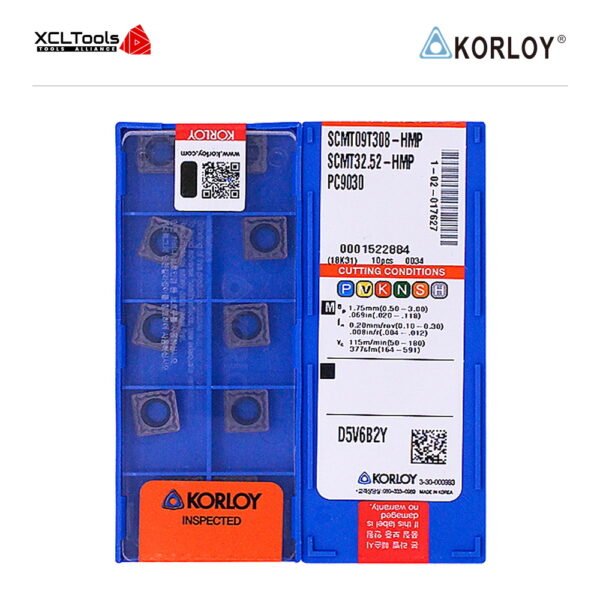 Korloy SCMT09T308-HMP PC9030 CNC Cutting Insert - XCLTOOLS