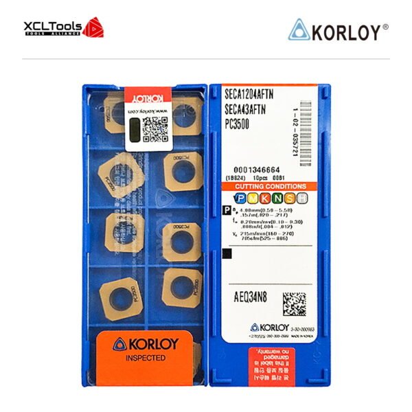 Korloy SECA1204AFTN PC3700 CNC Cutting Insert - XCLTOOLS