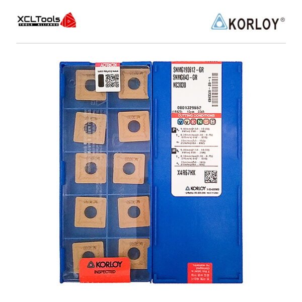 Korloy SNMG190612-GR NC3030 CNC Cutting Insert - XCLTOOLS