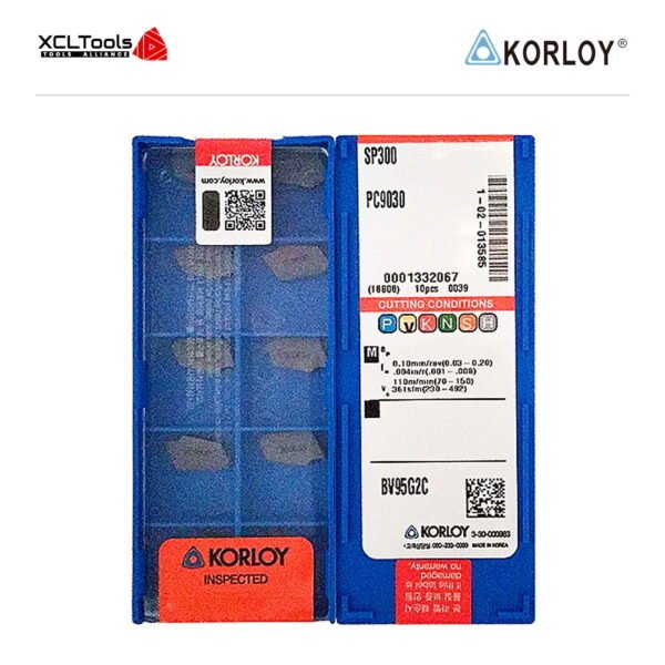 Korloy SP300 PC9030 CNC Cutting Insert - XCLTOOLS