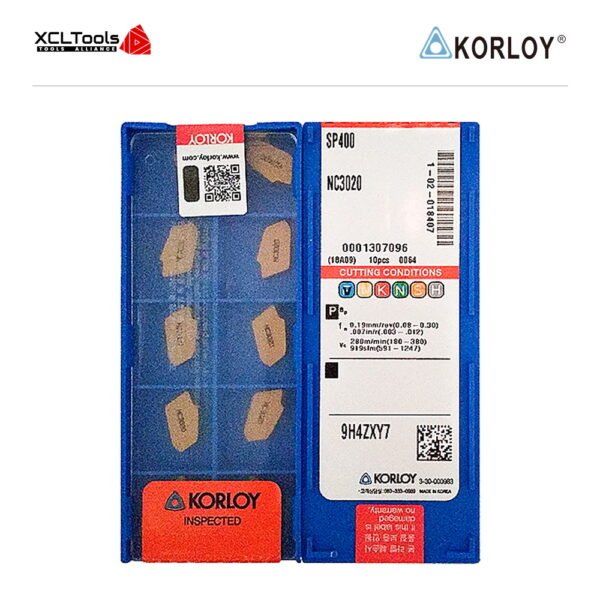 Korloy SP400 NC3020 CNC Cutting Insert - XCLTOOLS