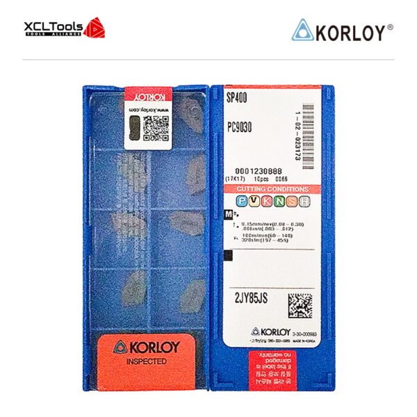 Korloy SP400 PC9030 CNC Cutting Insert - XCLTOOLS