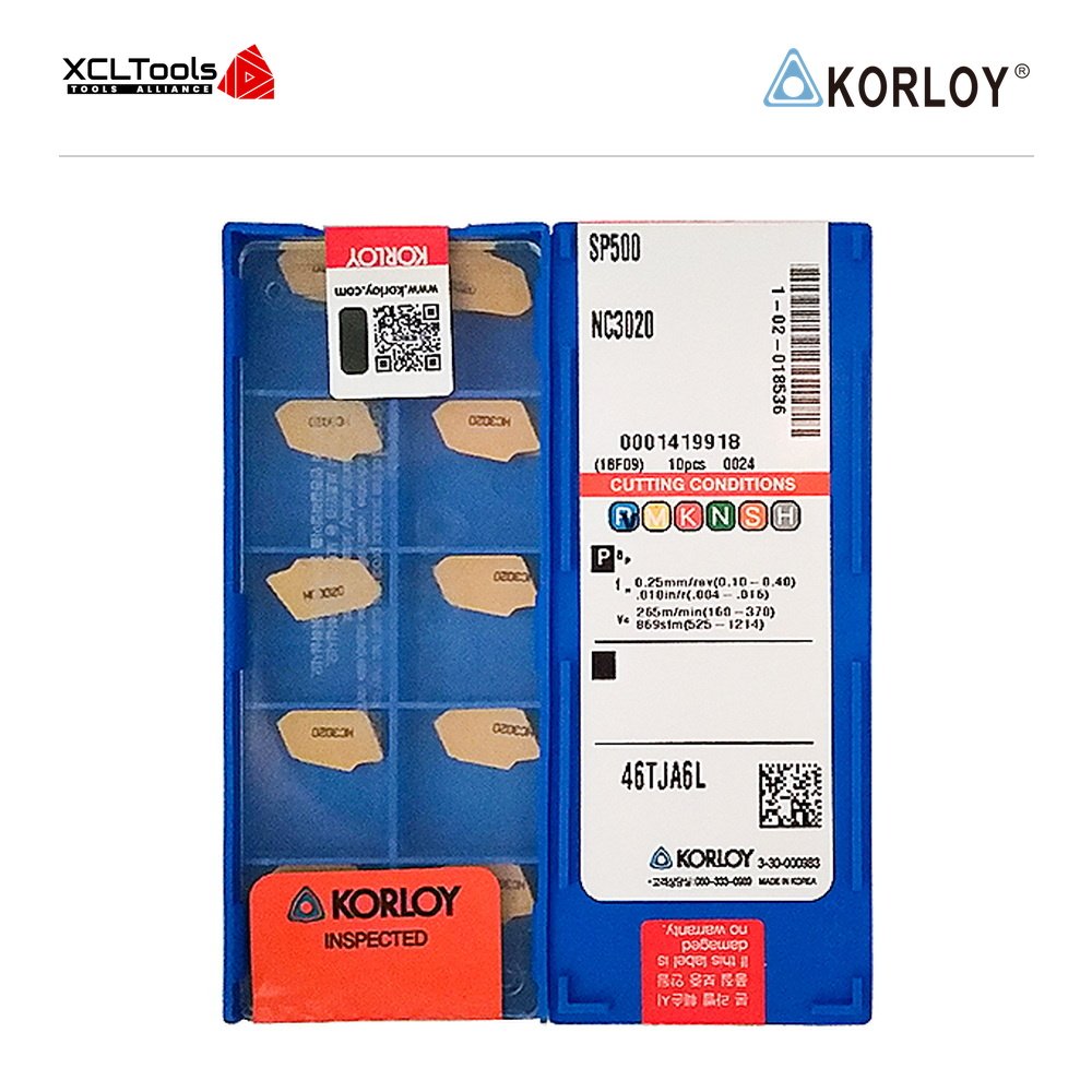 Korloy SP500 NC3020 CNC Cutting Insert - XCLTOOLS Korloy SP500 NC3020 CNC Cutting Insert - XCLTOOLS