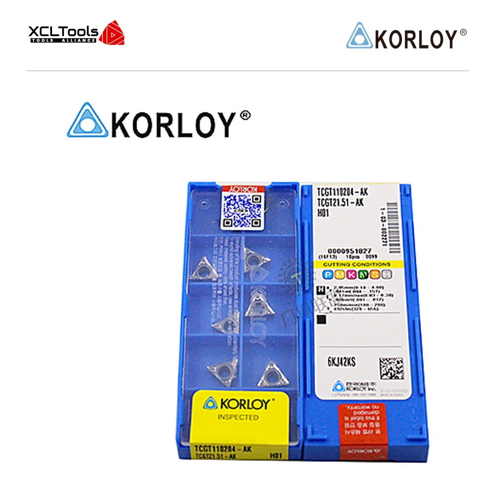 Korloy TCGT110204-AK H01 CNC Cutting Insert - XCLTOOLS Korloy TCGT110204-AK H01 CNC Cutting Insert - XCLTOOLS