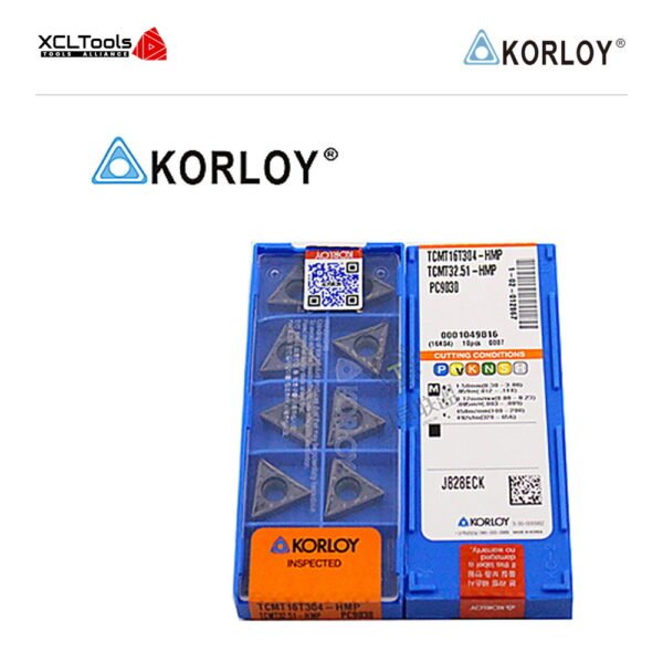 Korloy TCMT16T304-HMP PC9030 CNC Cutting Insert - XCLTOOLS