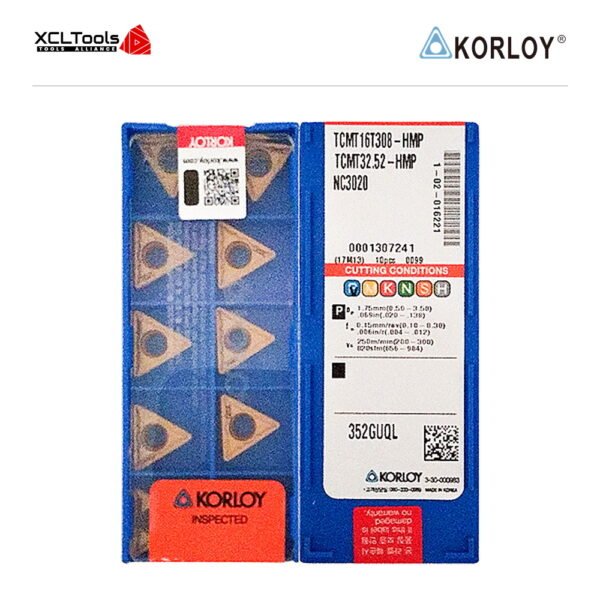 Korloy TCMT16T308-HMP NC3020 CNC Cutting Insert - XCLTOOLS