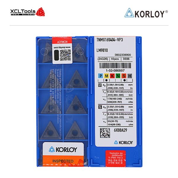 Korloy TNMG160404-VP3 LM9810 CNC Cutting Insert - XCLTOOLS