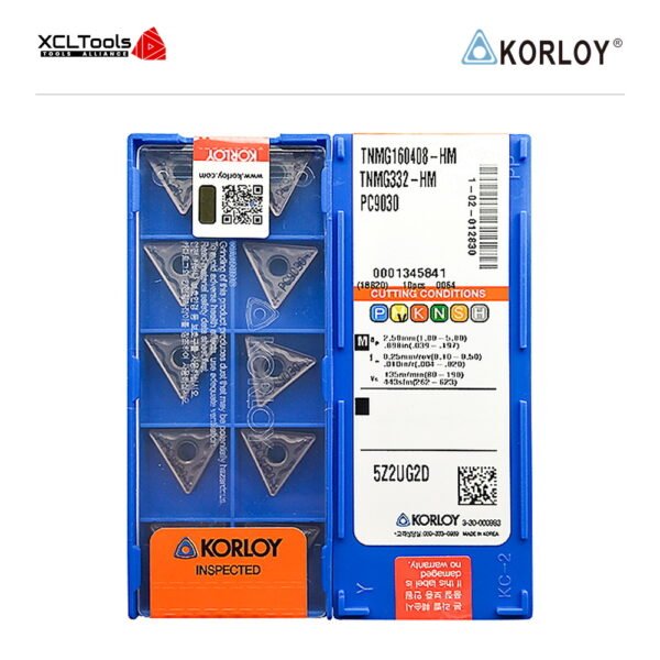 Korloy TNMG160408-HM PC9030 CNC Cutting Insert - XCLTOOLS