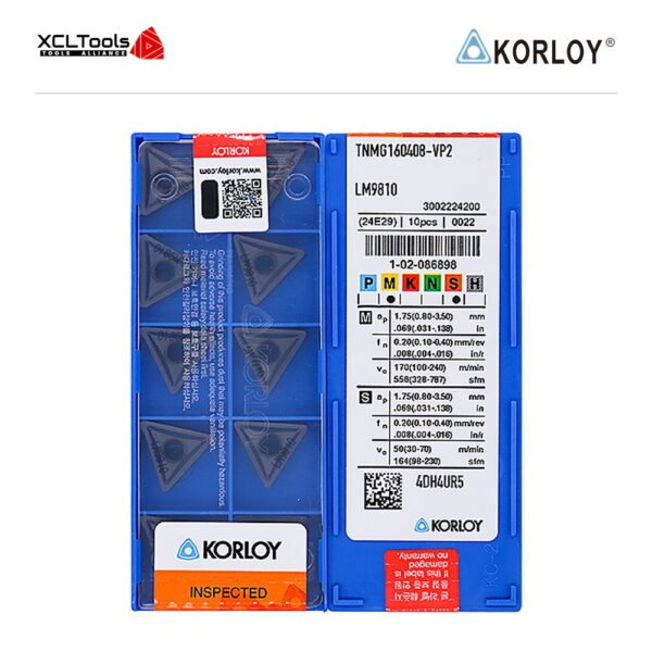 Korloy TNMG160408-VP2 LM9810 CNC Cutting Insert - XCLTOOLS