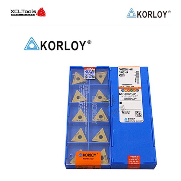 Korloy TNMG220404-HM NC3020 CNC Cutting Insert - XCLTOOLS
