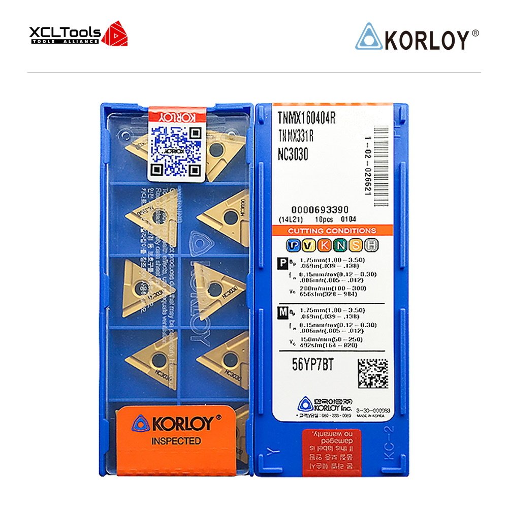 Korloy TNMX160404R NC3030 CNC Cutting Insert - XCLTOOLS Korloy TNMX160404R NC3030 CNC Cutting Insert - XCLTOOLS
