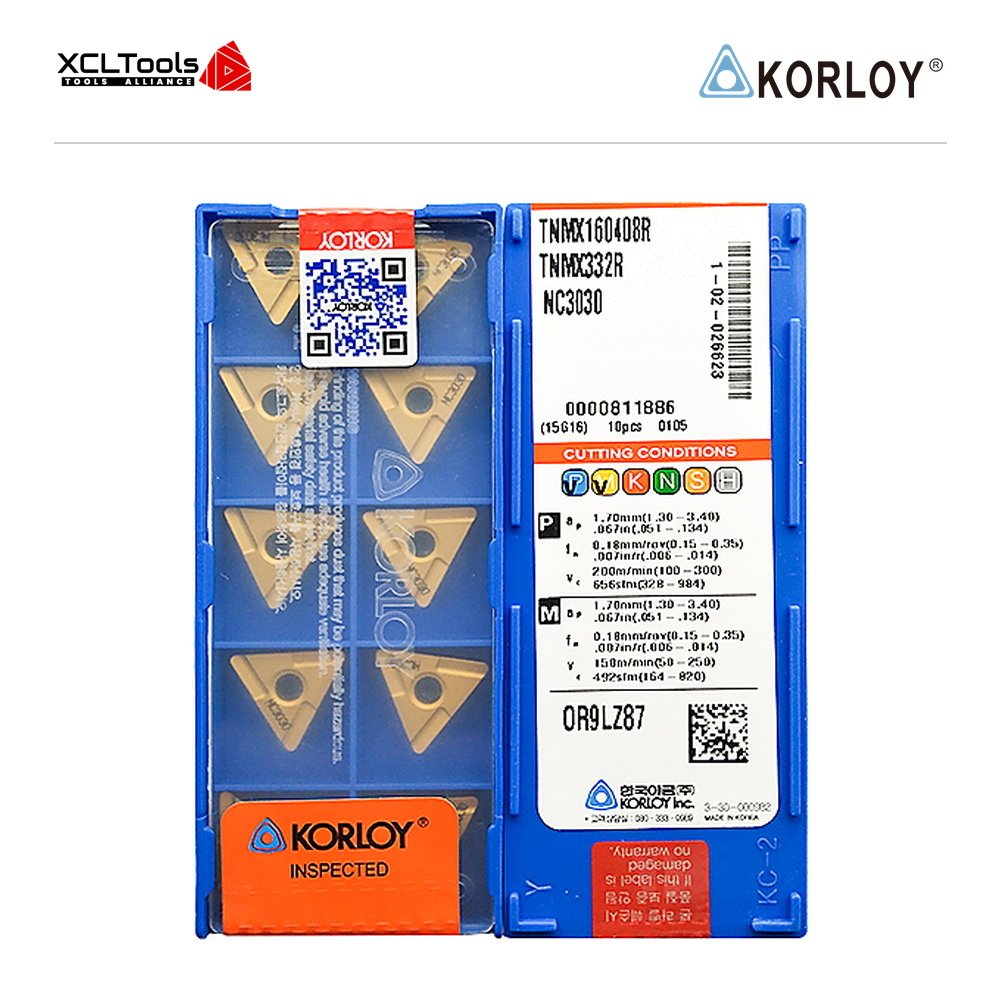 Korloy TNMX160408R NC3030 CNC Cutting Insert - XCLTOOLS Korloy TNMX160408R NC3030 CNC Cutting Insert - XCLTOOLS