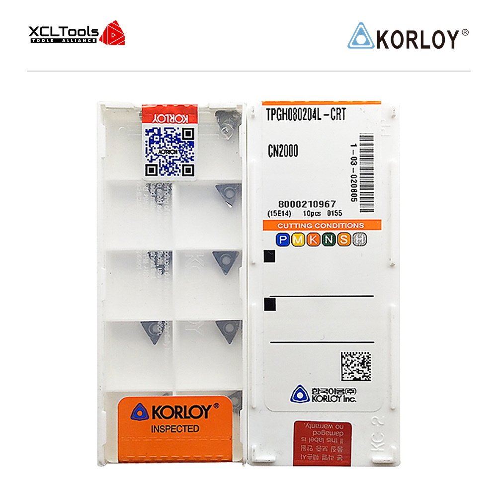 Korloy TPGH080204L-CRT CN2000 CNC Cutting Insert - XCLTOOLS Korloy TPGH080204L-CRT CN2000 CNC Cutting Insert - XCLTOOLS