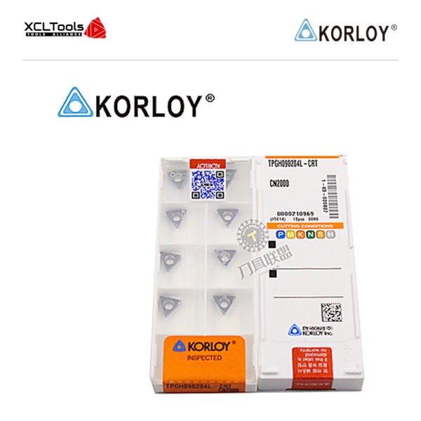 Korloy TPGH090204L-CRT CN2000 CNC Cutting Insert - XCLTOOLS