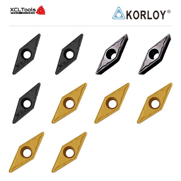 Korloy VBMT110304-HMP NC3020 CNC Cutting Insert - XCLTOOLS
