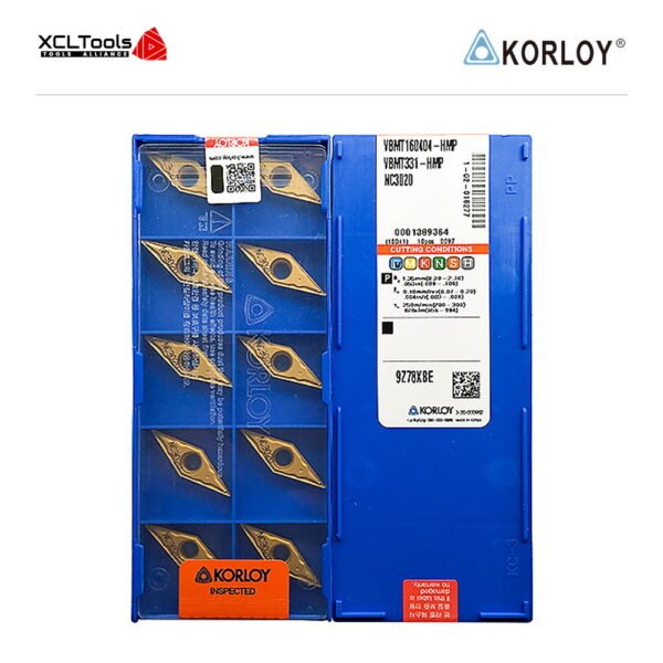 Korloy VBMT160404-HMP NC3020 CNC Cutting Insert - XCLTOOLS