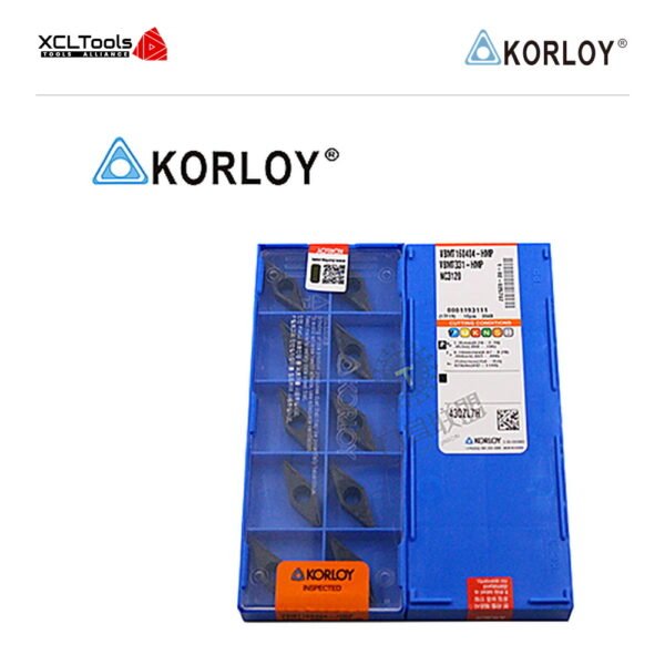 Korloy VBMT160404-HMP NC3120 CNC Cutting Insert - XCLTOOLS