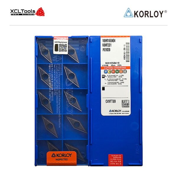 Korloy VBMT160404 PC9030 CNC Cutting Insert - XCLTOOLS
