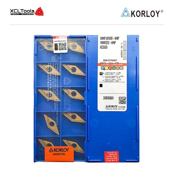 Korloy VBMT160408-HMP NC3020 CNC Cutting Insert - XCLTOOLS