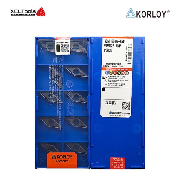 Korloy VBMT160408-HMP PC9030 CNC Cutting Insert - XCLTOOLS