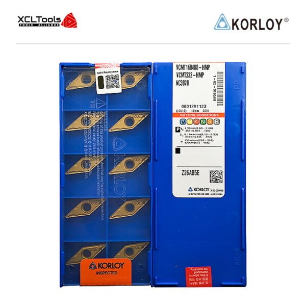 Korloy VCMT160408-HMP NC3020 CNC Cutting Insert - XCLTOOLS