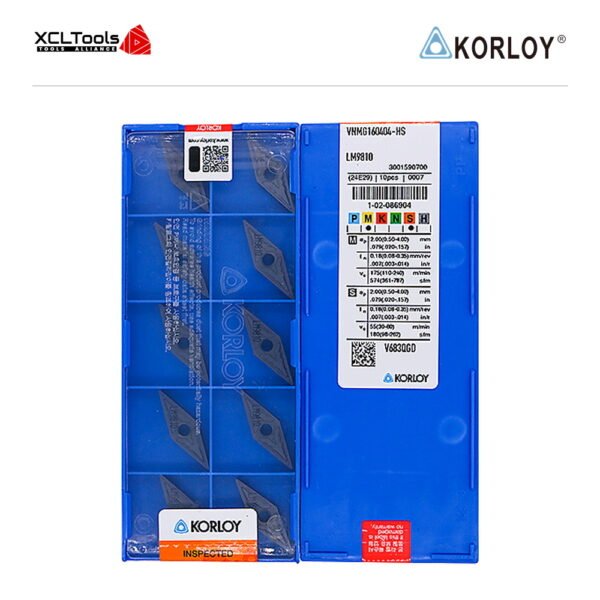 Korloy VNMG160404-HS LM9810 CNC Cutting Insert - XCLTOOLS