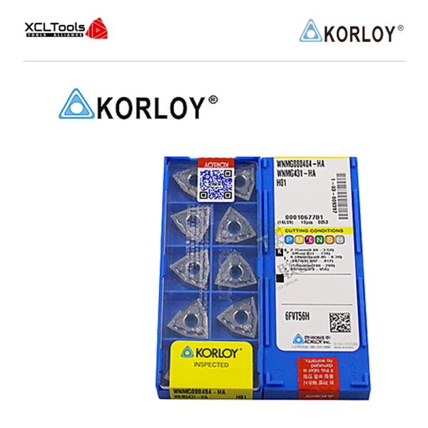Korloy WNMG080404-HA H01 CNC Cutting Insert - XCLTOOLS