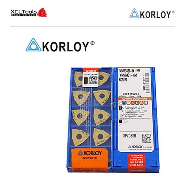 Korloy WNMG080404-HM NC3020 CNC Cutting Insert - XCLTOOLS