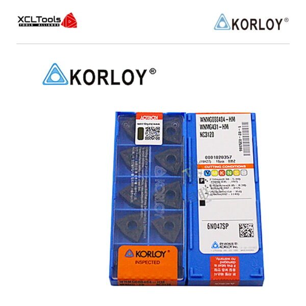 Korloy WNMG080404-HM NC3120 CNC Cutting Insert - XCLTOOLS